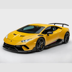 LAMBORGHINI HURACAN PERFORMANTE AERO FRONT FENDERS W/INTEGRATED VENTS AND SPLASH SHIELDS (CARBON MATRIX)