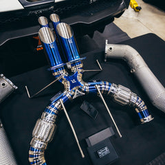 McLaren Senna RYFT HYPR Titanium Race Exhaust w/ Burnt Titanium Tips