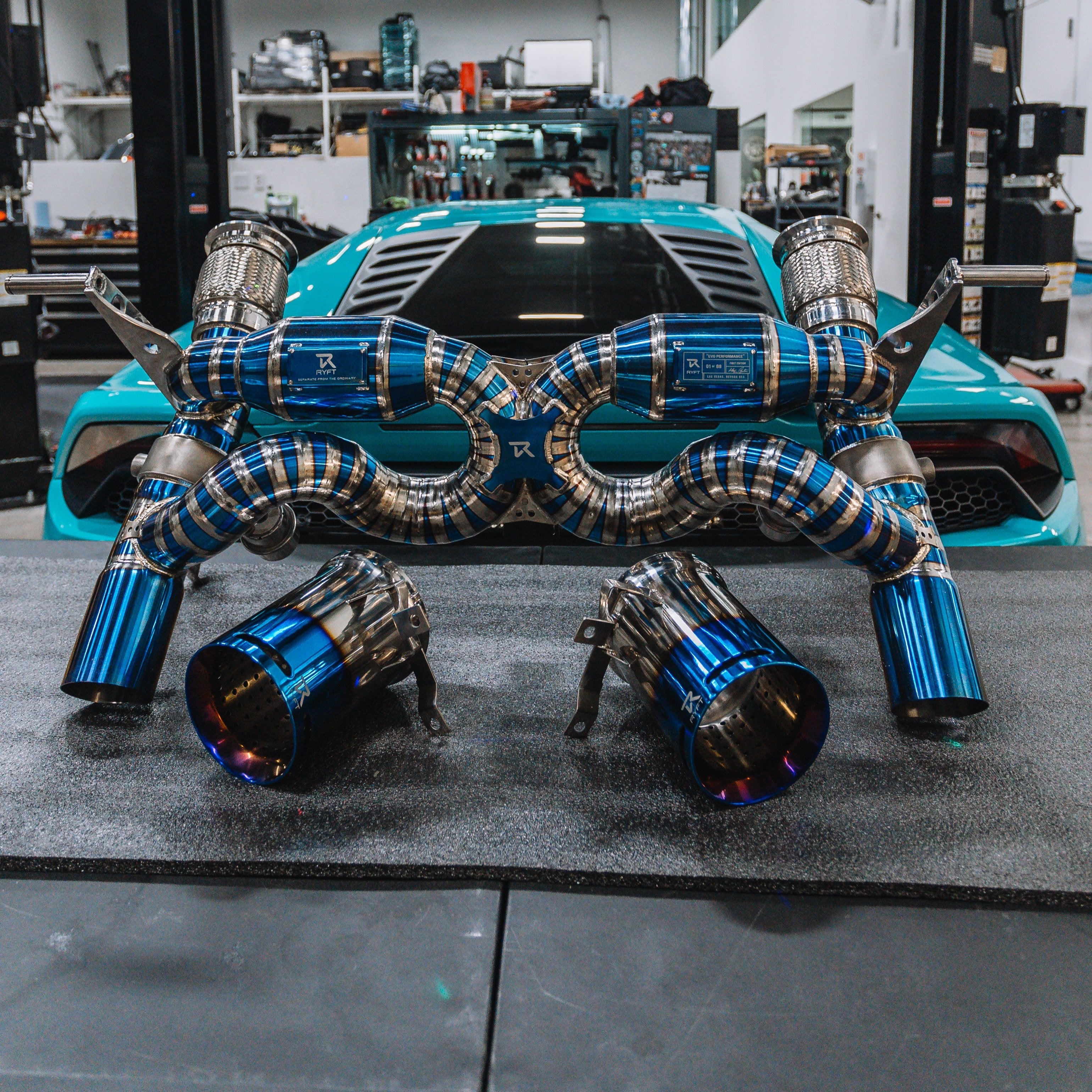 Ryft Lamborghini Huracan Titanium Performance Exhaust Installed at TR3 Performance