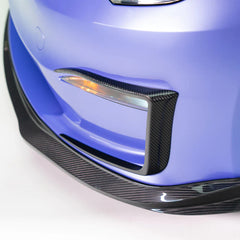 TESLA MODEL S PLAID ADD-ON AERO BUMPER FLARES CARBON FIBER