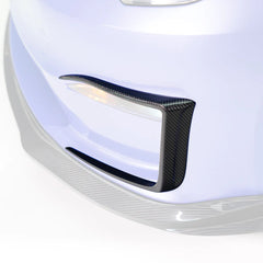 TESLA MODEL S PLAID ADD-ON AERO BUMPER FLARES CARBON FIBER