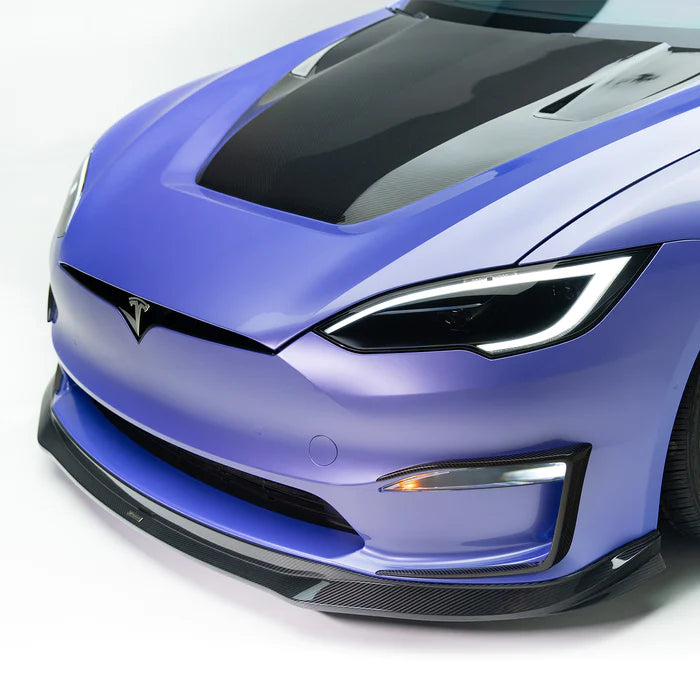 TESLA MODEL S PLAID AERO FRONT SPOILER CARBON FIBER