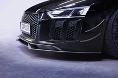 Capristo Audi R8 V10 PLUS (2015 ) - Carbon Front Fins (Matte)