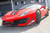 Capristo Ferrari 488 Pista - Carbon Fiber Front Spoiler (with Side Wings)