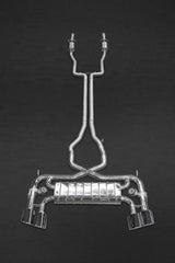 Capristo Jaguar F-Type R V8 - Valved Exhaust with Sports Cats 100 Cell and X Pipe (CES3)