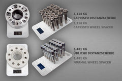 Capristo Ferrari 488/F8 - Wheel Spacers 11mm Front / 17mm Rear (Circle Shape) with Titanium Wheel Bolts