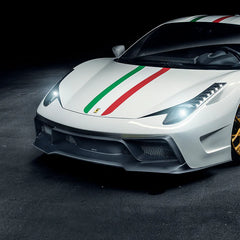 FERRARI 458 ITALIA CARBON FIBER FRONT BUMPER W/ FRONT SPOILER