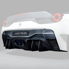FERRARI 458 ITALIA AERO REAR BUMPER W/ REAR DIFFUSER (INCL. EXHAUST TIPS)