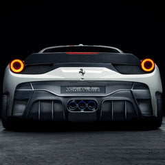 FERRARI 458 ITALIA AERO REAR BUMPER W/ REAR DIFFUSER (INCL. EXHAUST TIPS)