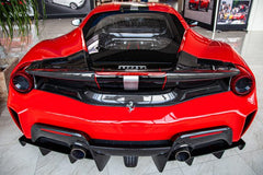 Capristo Ferrari 488 Pista - Carbon Fiber Rear Diffuser (Matte)