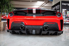 Capristo Ferrari 488 Pista - Carbon Fiber Rear Diffuser (Matte)
