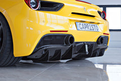 Capristo Ferrari 488 - Carbon Rear Diffusor (Matte)