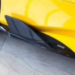 Capristo Ferrari 488 - Carbon Side Fins (with Adapters) (Matte)