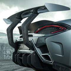 MCLAREN 570S AERO WING BLADE CARBON FIBER W/ CARBON FIBER UPRIGHTS