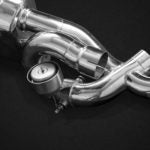 Porsche 991 and 991.2 Turbo/Turbo S - Valved ECE Exhaust Muffler (CES3 REMOVED)