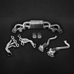 Capristo Porsche 718 Spyder/GTS/Cayman GT4 - Complete Valved Exhaust System with Carbon Tips (CES3)