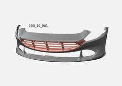 Capristo Ferrari Roma - Carbon Fiber Front Bumper (Complete)