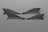 Capristo Ferrari 458 Speciale - Carbon Side Fins (Matte)