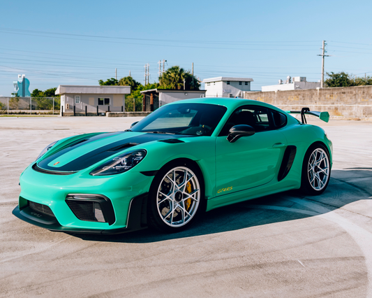 Paint-to-Sample Porsche GT4 RS in Jade Green: Protected, Customized, and Track-Ready by TR3 Performance