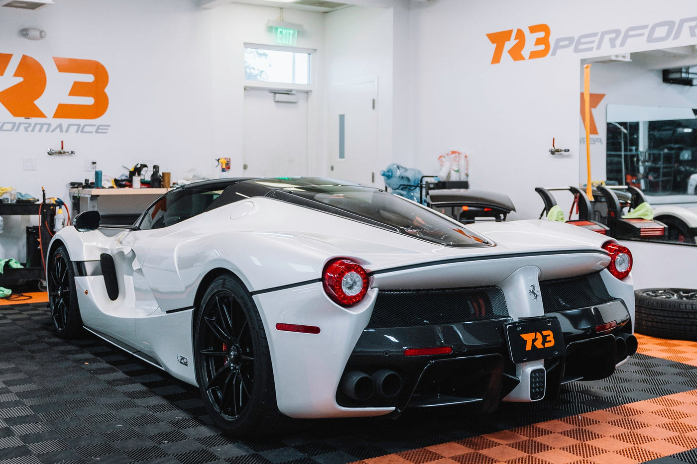 Ferrari LaFerrari Aperta at TR3 performance for xpel paint protection film install