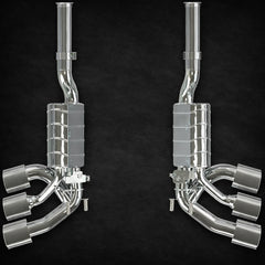 Mercedes AMG G63 (W465) Capristo Exhaust Valved Triple Mufflers (OE Acuators)
