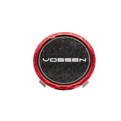 CLASSIC CARBON BILLET SPORT CAP FOR VF & HF SERIES WHEELS (VOSSEN RED) - FORGED CARBON