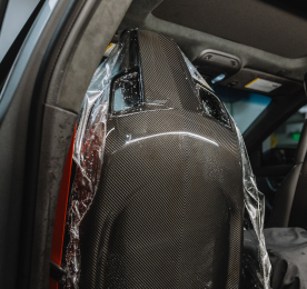 Cadillac Blackwing Track Pack at TR3 Performance in South Florida receiving XPEL interior paint protection film, protecting high-touch surfaces from scratches, swirls, and wear for luxury and performance vehicles.