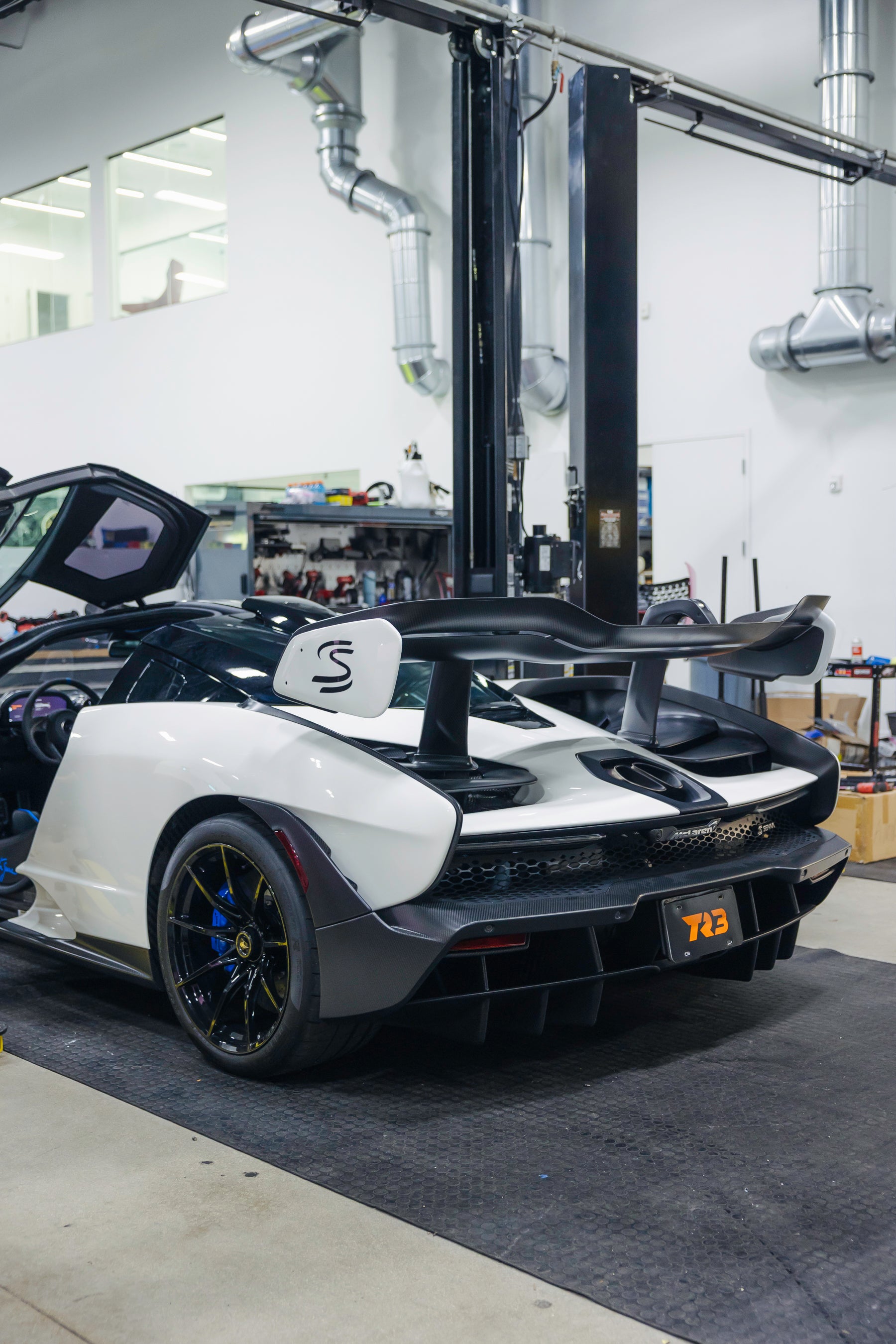 McLaren Senna Ryft exhaust and service at TR3 Performance in South Florida