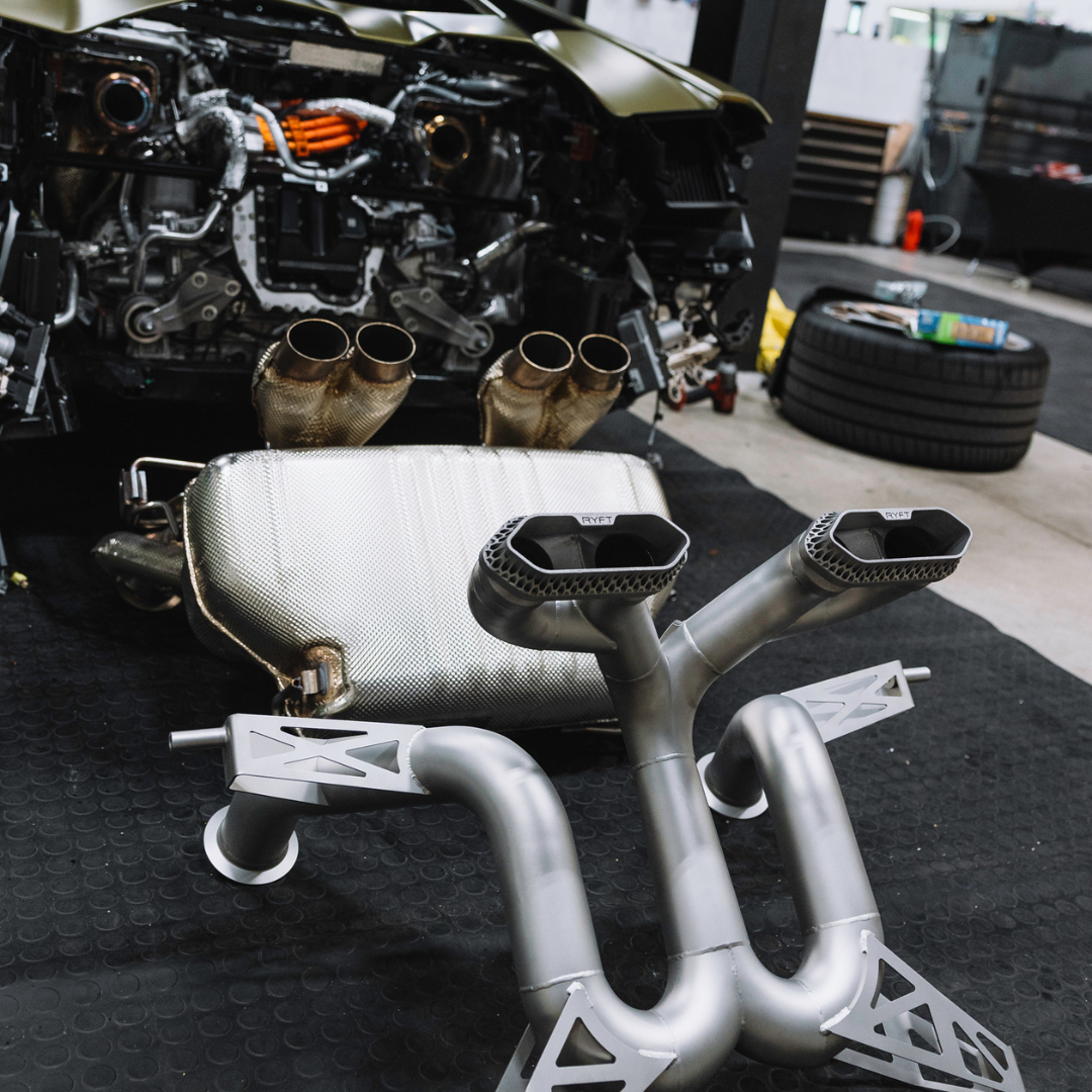 Lamborghini Revuelto RYFT Titanium Exhaust System - High Frequency Lamborghini Revuelto RYFT Titanium Exhaust System - High Frequency