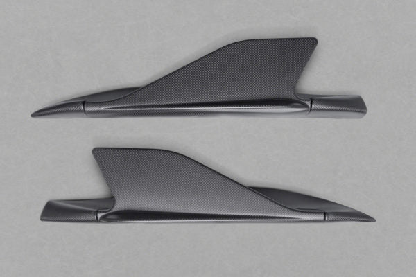Ferrari 488 - Carbon Side Fins (with Adapters) (Matte)