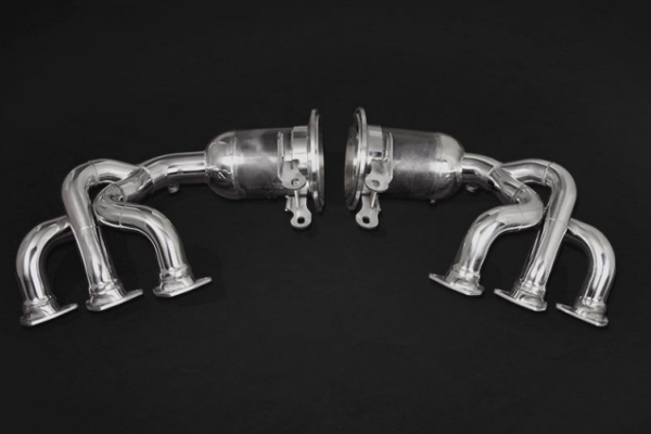 Porsche 992 GT3 - 250 Cell Headers (Cat/OPF Replacement) for OE Muffler