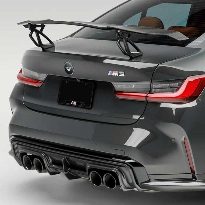 BMW M3 | M4 (G8X) CARBON FIBER AERO WING BLADE WITH MATTE BLACK UPRIGHTS