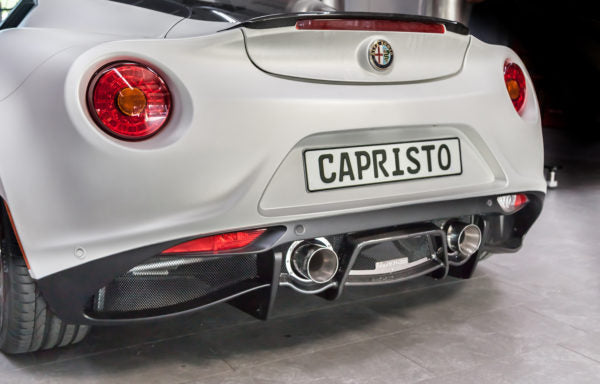 Alfa Romeo 4C Free Flow Exhaust with Carbon Diffuser