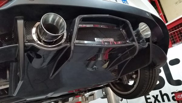 Alfa Romeo 4C ECE Valved Exhaust with Carbon Diffuser (CES3)