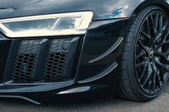 Audi R8 V10 PLUS (2015 ) - Carbon Front Fins & Carbon Front Spoiler (Matte)