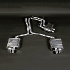 Audi RS4 (B8) - ECE Valved Exhaust with Middle Silencer Pipes
