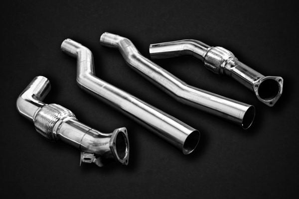 Audi RS6/7 (C8) - Valved Exhaust with Bevelled Carbon Fiber Tips (CES3)