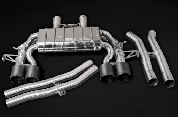 BMW M3/M4 (G80/G82) - Valved Exhaust, Middle Silencer Delete & Carbon Tips (OE Actuators)