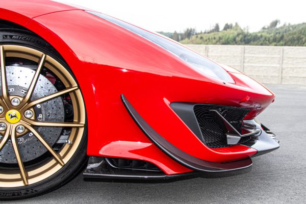 Ferrari 488 Pista - Carbon Fiber Front Spoiler (with Side Wings)