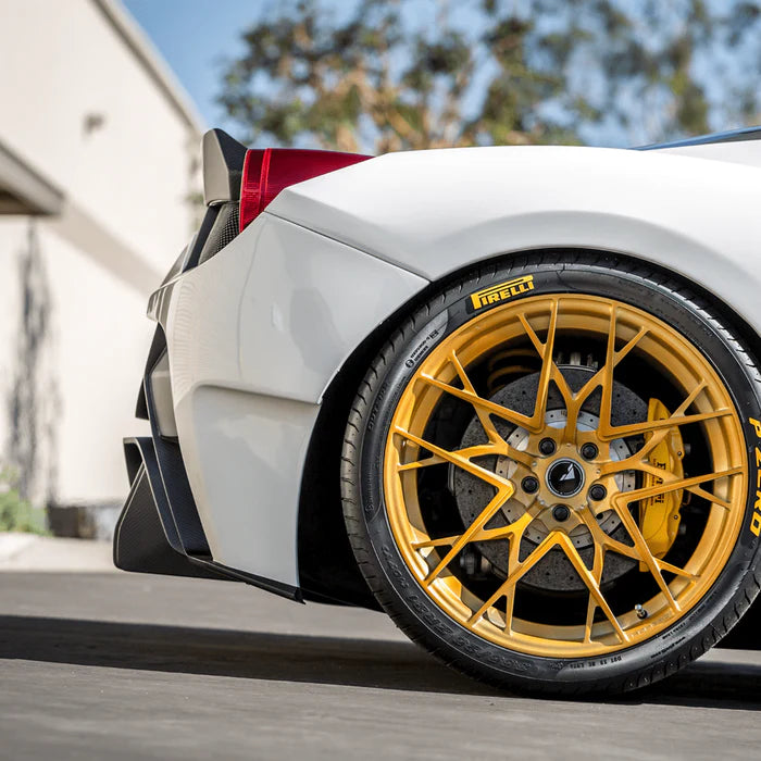 458 Rear FERRARI 458 ITALIA AERO REAR BUMPER W/ REAR DIFFUSER (INCL. EXHAUST TI ...
