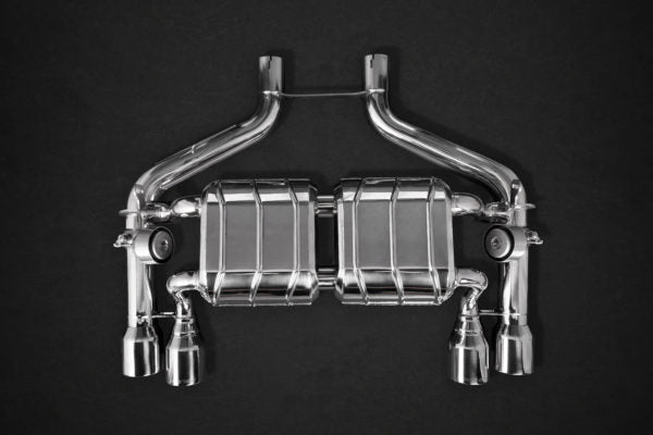BMW M2 (F87) - ECE Valved Exhaust with Mid-Silencer Spare Pipes and Stainless Tips (CES3)